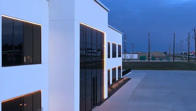 Fast Bro building corner view at evening