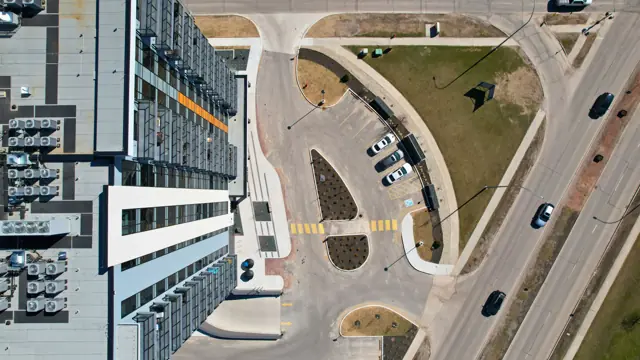 Tuxedo Towers street-level view